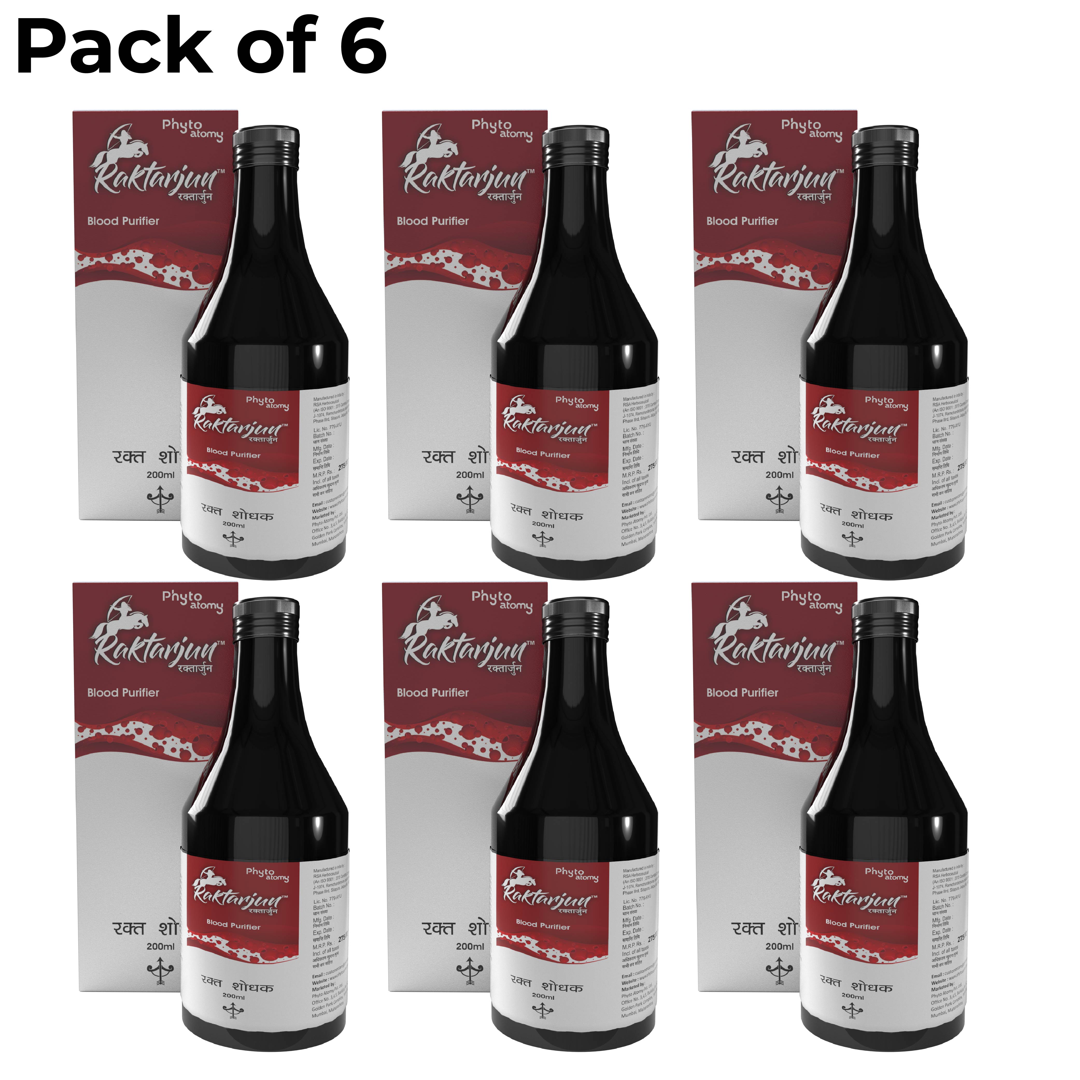 Raktarjun 200 ml (Pack Of 6)